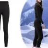Thermo Ondergoed Dames - Thermo Legging Dames - Zwart - M - Thermokleding Dames - Thermobroek Dames - Thermolegging - Thermo Broek Dames