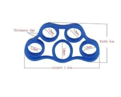 Merkloos EPIN | Siliconen Vingertrainer | Vingerstretcher | Vingergripper | Vinger Training | Hand Trainer | Yoga Stretcher | Finger Exercises | Vinger Oefening | Donker Blauw 5KG - 11LB -Merkloos Winkel 1200x957 2