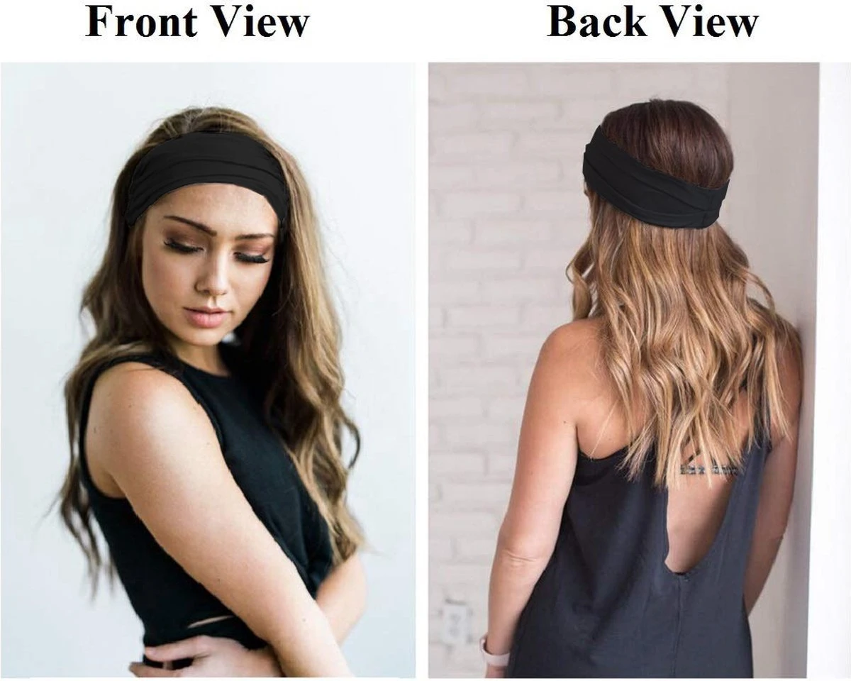 LIXIN Set 3 Stuks Vouwen Haarbanden - Dames Haarbanden - Kleur 3 - Hoofdband Dames - Volwassenen - Elastisch Antislip - Yoga - Hardlopen - Haaraccessoires 7 LIXIN Set 3 Stuks Vouwen Haarbanden - Dames Haarbanden - Kleur 3 - Hoofdband Dames - Volwassenen - Elastisch Antislip - Yoga - Hardlopen - Haaraccessoires - Afbeelding 5