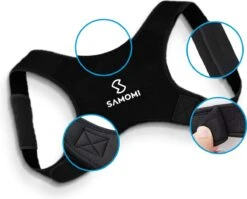 Allsa Rugbrace - Postuur Corrector - Rug Corrector - Unisex - Verstelbaar - Ademend Neopreen Materiaal - Zwart -Merkloos Winkel 1200x967 6