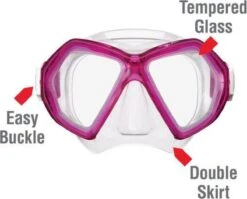 ReefTourer Snorkelmasker Duikbril Snorkelset RC-0107- Roze -Merkloos Winkel 1200x968 3