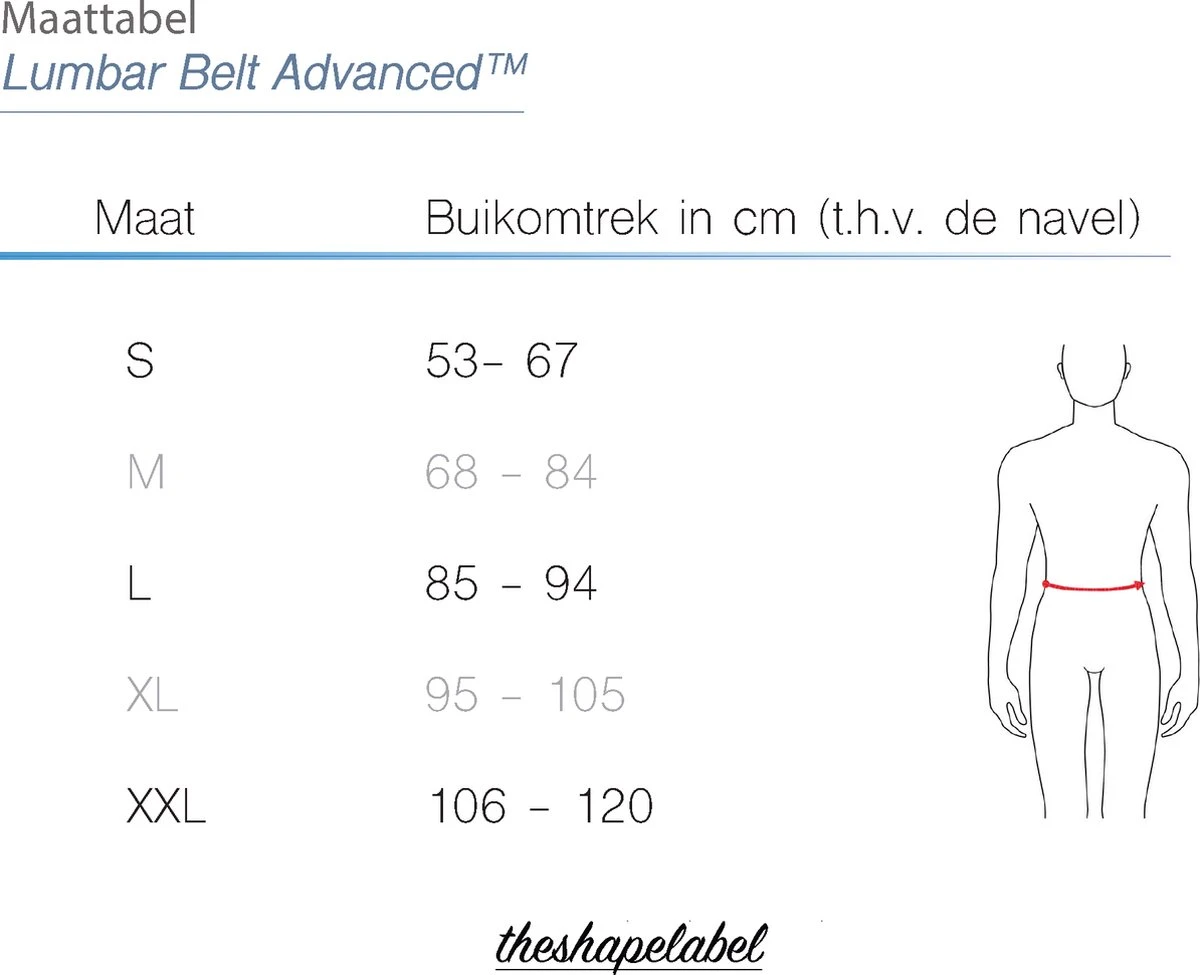 The Shape Label™ - Lumbar Belt Advanced™ Rugbrace - Medische Rugband Voor De Onderrug & Rugpijn 8 The Shape Label™ - Lumbar Belt Advanced™ Rugbrace - Medische Rugband Voor De Onderrug & Rugpijn - Afbeelding 6