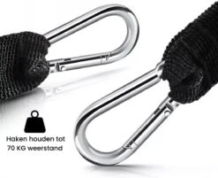 GoGoods® Resistance Band - 15-delige Weerstandsbanden Set - 70kg Totaal - Fitness Elastieken - Met Handvaten / Enkelbanden -Merkloos Winkel 1200x975 3