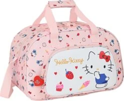 Sporttas Hello Kitty Happiness Girl Roze Wit (40 X 24 X 23 Cm)