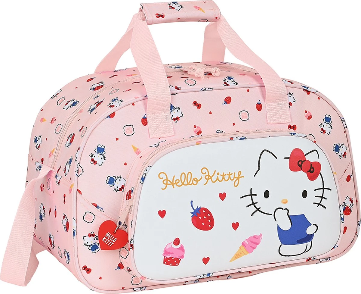 Sporttas Hello Kitty Happiness Girl Roze Wit (40 X 24 X 23 Cm) 3 Sporttas Hello Kitty Happiness Girl Roze Wit (40 X 24 X 23 Cm)