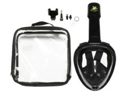 Sea Turtle Full Face Mask - Snorkelmasker - Volwassenen - Zwart - S/M -Merkloos Winkel 1200x979 3