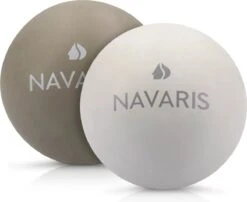 Navaris Lacrosse Massageballen - 2x Triggerpoint Massage Bal Voor Rug, Benen En Nek - Fascia Voetroller Ballen Voor Zelfmassage - Set Van 2 -Merkloos Winkel 1200x983 4