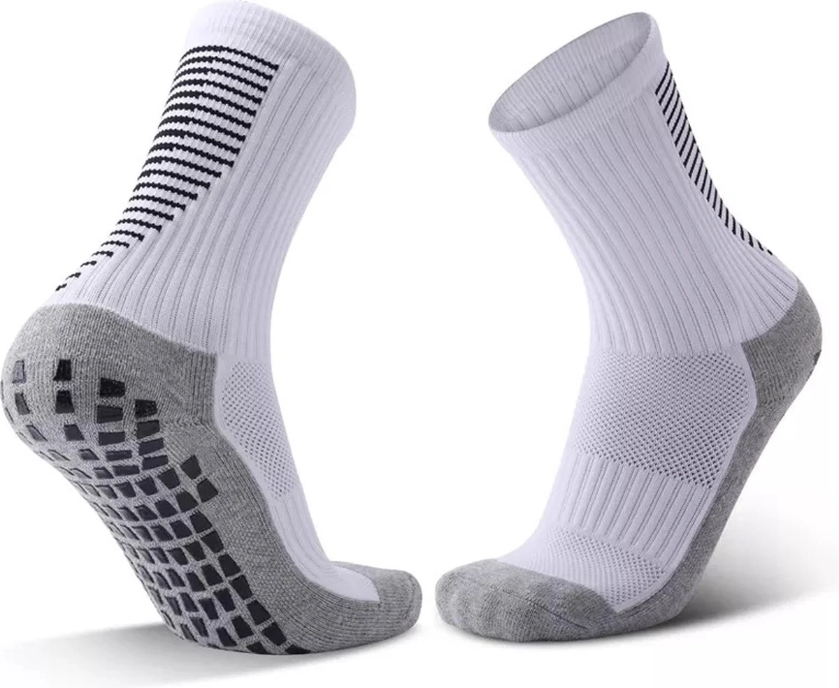 Gripsokken Voetbal - Gripsokken Wit - Anti-slip Sokken - Onesize 40-46 - Anti Blaren Sokken - Sportsokken - Gripsokken Voetbal - Gripsokken Padel - Gripsokken Tennis - Gripsokken Basketbal - Handbalsokken - Fitnesssokken - Skisokken - Wandelsokken 3 Gripsokken Voetbal - Gripsokken Wit - Anti-slip Sokken - Onesize 40-46 - Anti Blaren Sokken - Sportsokken - Gripsokken Voetbal - Gripsokken Padel - Gripsokken Tennis - Gripsokken Basketbal - Handbalsokken - Fitnesssokken - Skisokken - Wandelsokken