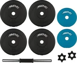 Avento Halter Verstelbaar Kunststof - Dumbbell 15 Kg - Zwart -Merkloos Winkel 1200x985 2