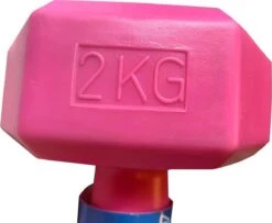 Merkloos Dumbbells - Set Van 2x 2kg - Roze -Merkloos Winkel 1200x985 3