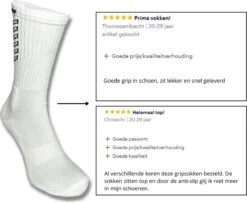 Prostec® Gripsokken - Gripsokken Voetbal - Duo Pack - Wit + Wit - Grip Socks - One Size - Anti Slip - Anti Blaren - Gripsokken Sport - Gripsokken Wit -Merkloos Winkel 1200x986 27