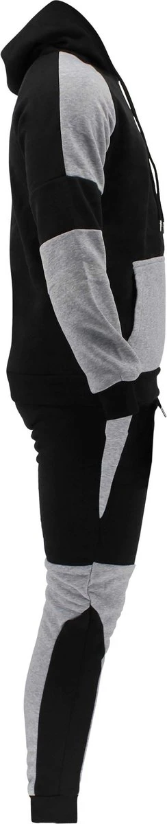 Joggingpak Heren/Dames Zwart/Grijs Legend XL 4 Joggingpak Heren/Dames Zwart/Grijs Legend XL - Afbeelding 2