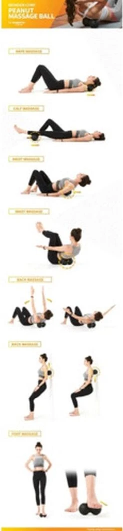 Wonder Core EPP Peanut Massage Ball - Duoball - 16x8 Cm -Merkloos Winkel 278x1200