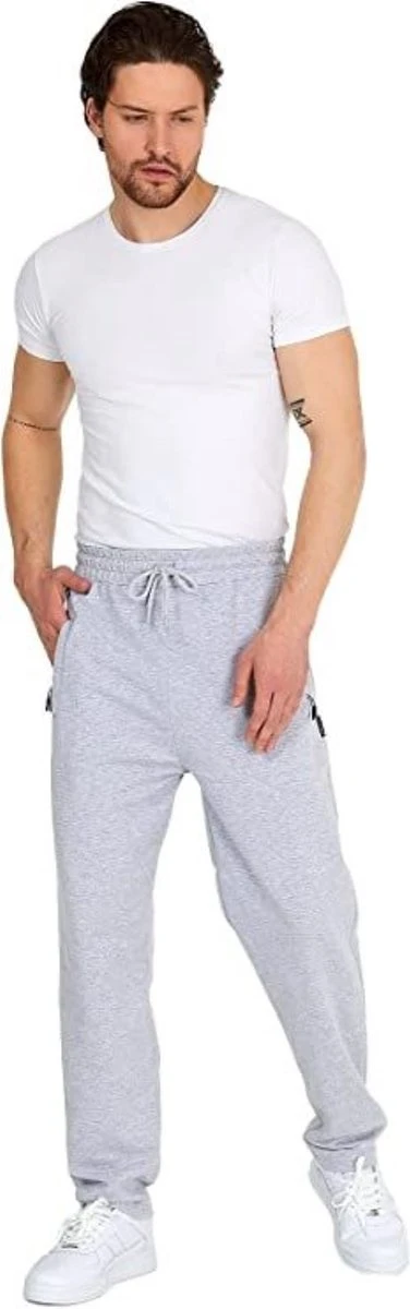 Comeor Joggingbroek Heren Met Rits - Grijs - L - Trainingsbroek Heren Met Rits - Lange Sportbroek 7 Comeor Joggingbroek Heren Met Rits - Grijs - L - Trainingsbroek Heren Met Rits - Lange Sportbroek - Afbeelding 5