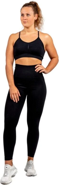 JT Supply – Shape – Sportlegging Dames High Waist – Sportbroek Dames – Sportkleding Dames – Shape Legging - Seamless Sportlegging - Hardloopbroek Dames – Tiktok Legging – Yogalegging Dames – Fitness Legging – Zwart -Merkloos Winkel 386x1200 6