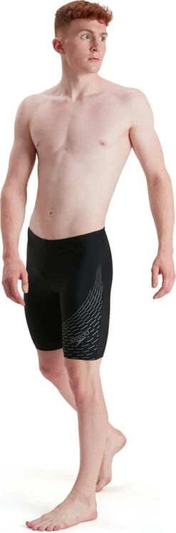 Speedo Medley Logo Jammer Heren - Zwart / Grijs - Maat 6 -Merkloos Winkel 396x1200