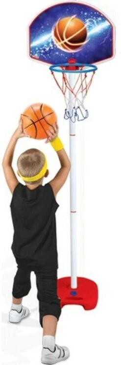 Dede Basketbalstandaard - In Hoogte Verstelbaar - Vanaf 3 Jaar - GRATIS Basketbal