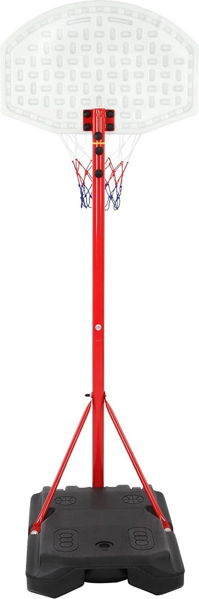 Infantastic® Basketbalpaal - Complete Set - Basketbalring - Basketbalring Met Standaard - Basket - Met Wielen - Voor Binnen En Buiten - In Hoogte Verstelbaar - Inclusief Basketbal, Pomp, 4 Infantastic® Basketbalpaal - Complete Set - Basketbalring - Basketbalring Met Standaard - Basket - Met Wielen - Voor Binnen En Buiten - In Hoogte Verstelbaar - Inclusief Basketbal, Pomp, - Afbeelding 2