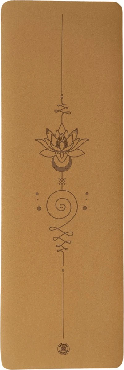 Yogi Essentials Kurk Yoga Mat Mandala - Yogamat Natuurlijke Anti Slip 3 Yogi Essentials Kurk Yoga Mat Mandala - Yogamat Natuurlijke Anti Slip