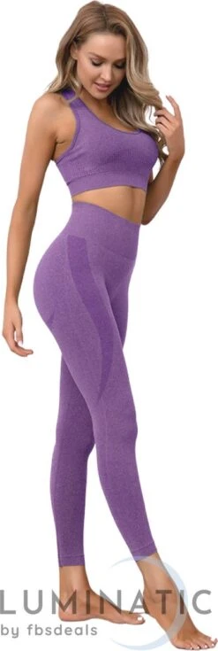 Perform Legging - Fitness Legging - Sportlegging Dames - Yoga Legging - High Waist Legging - Yoga Kleding Dames - Yoga Broek Dames - Sportkleding Dames - Sportbroek Dames - Legging & Shapewear Dames | Luminatic® | Zwart | M -Merkloos Winkel 403x1200 12