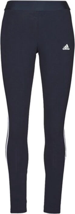 Adidas W 3S LEG Dames Sportlegging - Blauw - Maat S