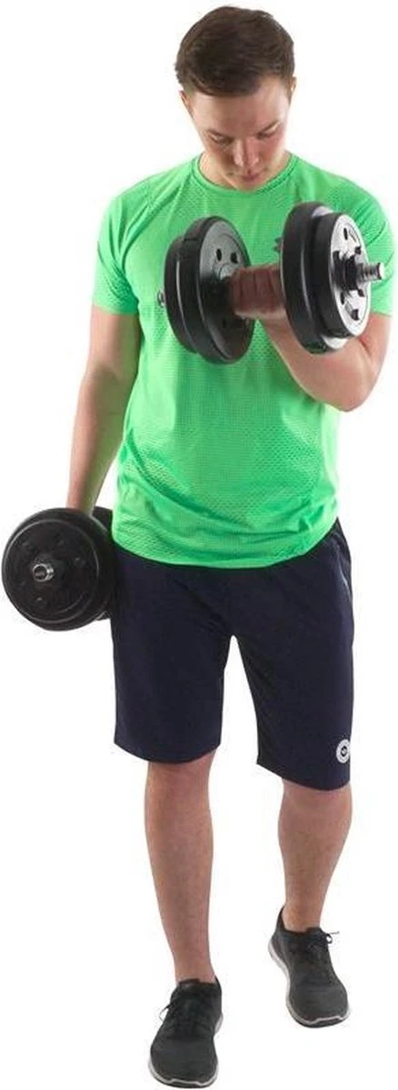 ScSPORTS® Gewichten Set 30 Kg - Kunststof - 4 X 5 Kg En 4 X 2,5 Kg Halterschijf - 30 Mm 7 ScSPORTS® Gewichten Set 30 Kg - Kunststof - 4 X 5 Kg En 4 X 2,5 Kg Halterschijf - 30 Mm - Afbeelding 5