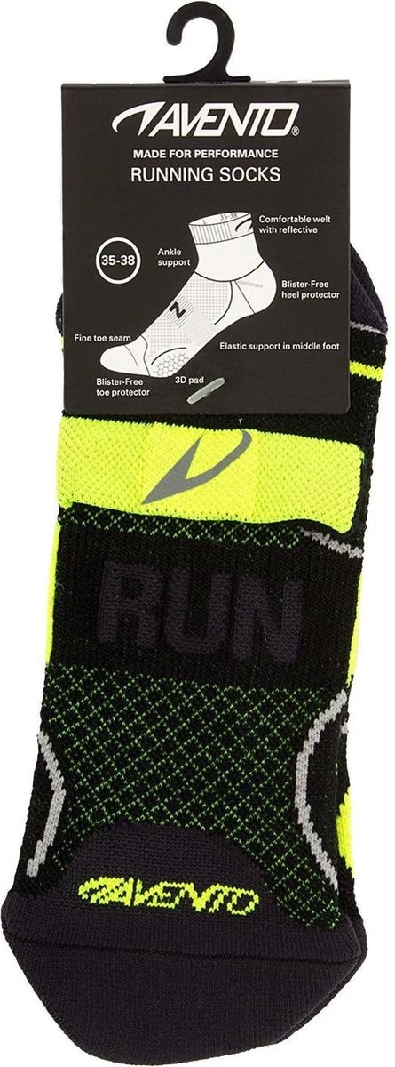 Avento Runningsokken Met Climayarn - Zwart/Fluorgeel - 35-38 7 Avento Runningsokken Met Climayarn - Zwart/Fluorgeel - 35-38 - Afbeelding 5