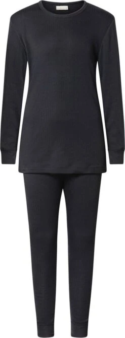 Kinder Thermo Set, Zwart Jongens En Meisjes. Maat 152/164.