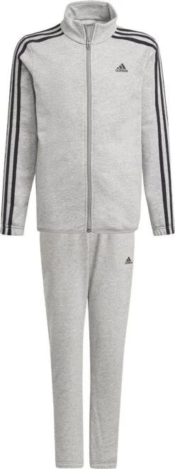 Adidas French Terry Trainingspak - Maat 164 - Unisex - Grijs - Zwart