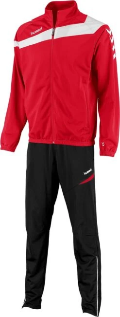 Hummel Elite Poly Suit Trainingspak - Rood - Maat L