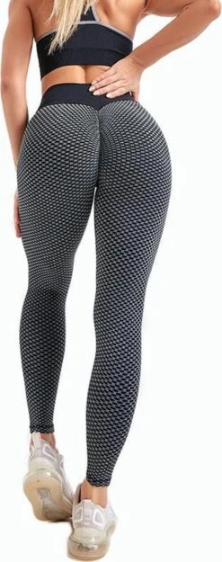 MW® TikTok Legging - Sportlegging Dames High Waist - Legging Dames - Push Up Legging - Donkergrijs XL -Merkloos Winkel 474x1200 1
