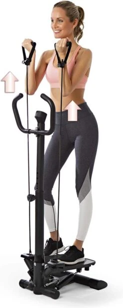 VITALmaxx Fitnesstrainer Stepper - Zwart -Merkloos Winkel 481x1200 13