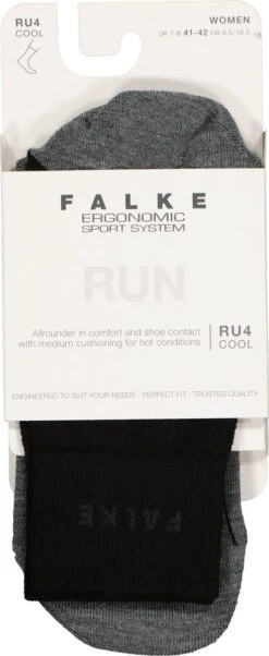 FALKE RU4 Endurance Cool Hardlopen Anti Blaren, Anti Zweet Functioneel Garen Dames Sportsokken Zwart - Maat 39-40 -Merkloos Winkel 492x1200