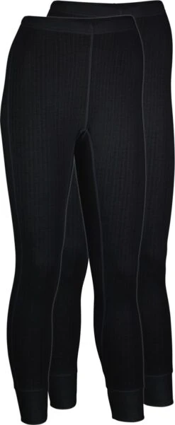 Avento Thermobroek Vrouwen - 2-Pack - Zwart - Maat 36