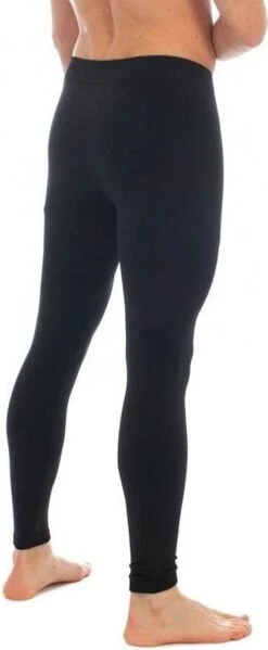 Merkloos Thermo Broek Lang Voor Heren Zwart - Wintersport Kleding - Thermokleding - Lange Thermo Broek/legging - Herenlegging XL/XXL