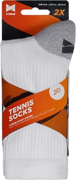 Xtreme Sockswear Tennis / Padel Sokken - 6 Paar Witte Tennissokken - Multi White - Maat -Merkloos Winkel 510x1200 7