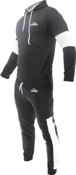 Functioneel Joggingpak Heren/Dames Zwart & Wit Polyester M -Merkloos Winkel 522x1200 6