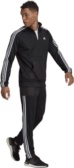 Adidas Trainingspak MTS Tricot 1/4z Zwart Heren -Merkloos Winkel 527x1200 1