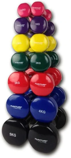 Tunturi Dumbbell Set - 2 X 1,0 Kg - Vinyl - Paars - Incl. Gratis Fitness App 13 Tunturi Dumbbell Set - 2 X 1,0 Kg - Vinyl - Paars - Incl. Gratis Fitness App -Merkloos Winkel 541x1200 14
