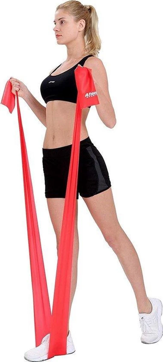 Fitness Elastiek Lulu - Resistance Band - Weerstandsband Voor Thuis Sporten - Full Body Trainer - Rood 3 Fitness Elastiek Lulu - Resistance Band - Weerstandsband Voor Thuis Sporten - Full Body Trainer - Rood