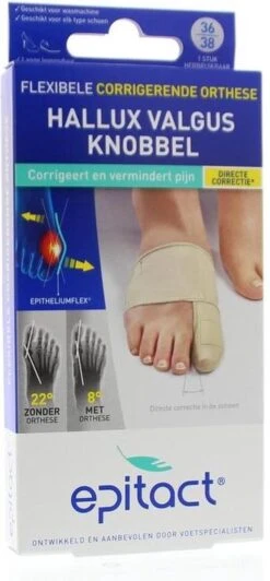 Epitact Hallux Valgus Corrigerende Orthese Maat 36/38 1 Stuk
