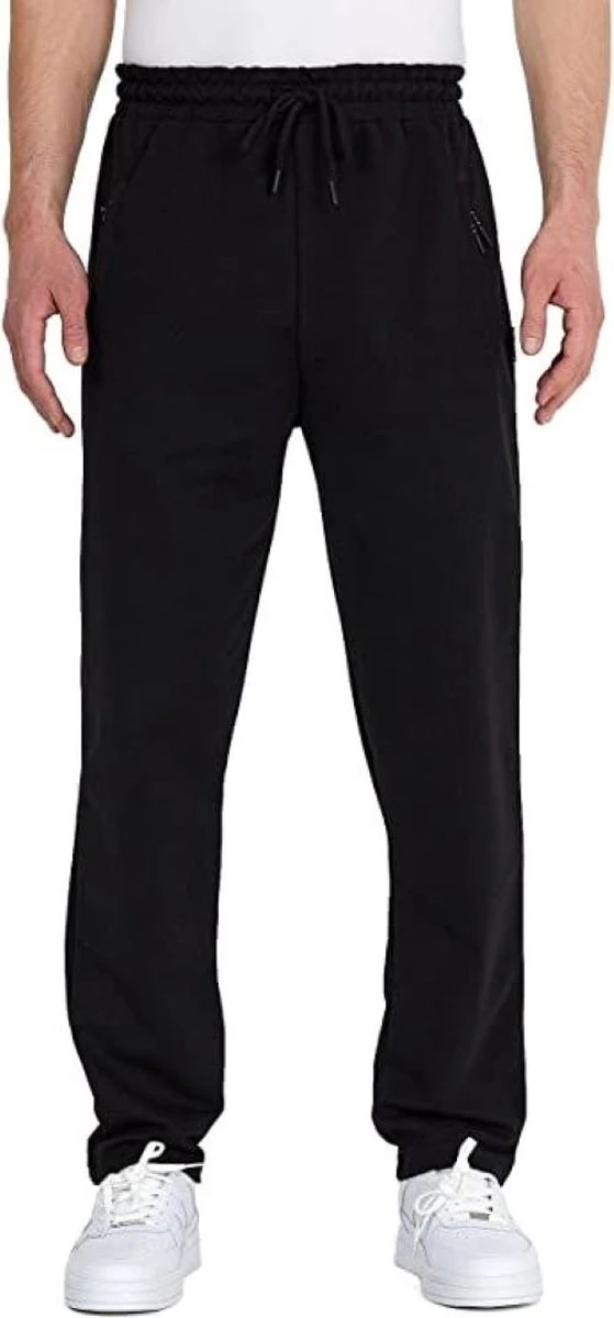 Comeor Joggingbroek Heren Met Rits - Zwart - XL - Trainingsbroek Heren Met Rits - Lange Sportbroek 8 Comeor Joggingbroek Heren Met Rits - Zwart - XL - Trainingsbroek Heren Met Rits - Lange Sportbroek - Afbeelding 6