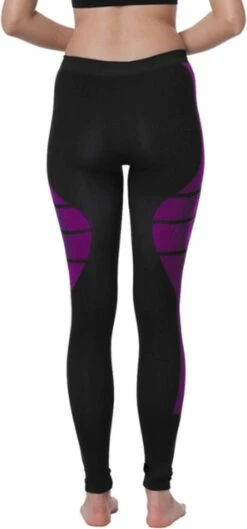 Dames Sportset - Thermo - Sportshirt Met Lange Mouwen - Sportlegging Lang - Quick Dry - Zwart/Roze - Maat L/XL -Merkloos Winkel 560x1200 4