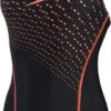 Speedo Medley Logo 1 Piece Dames - Zwart / Rood - Maat 42 -Merkloos Winkel 565x1200