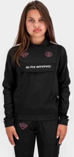 JR GRL CERISE TRACKTOP