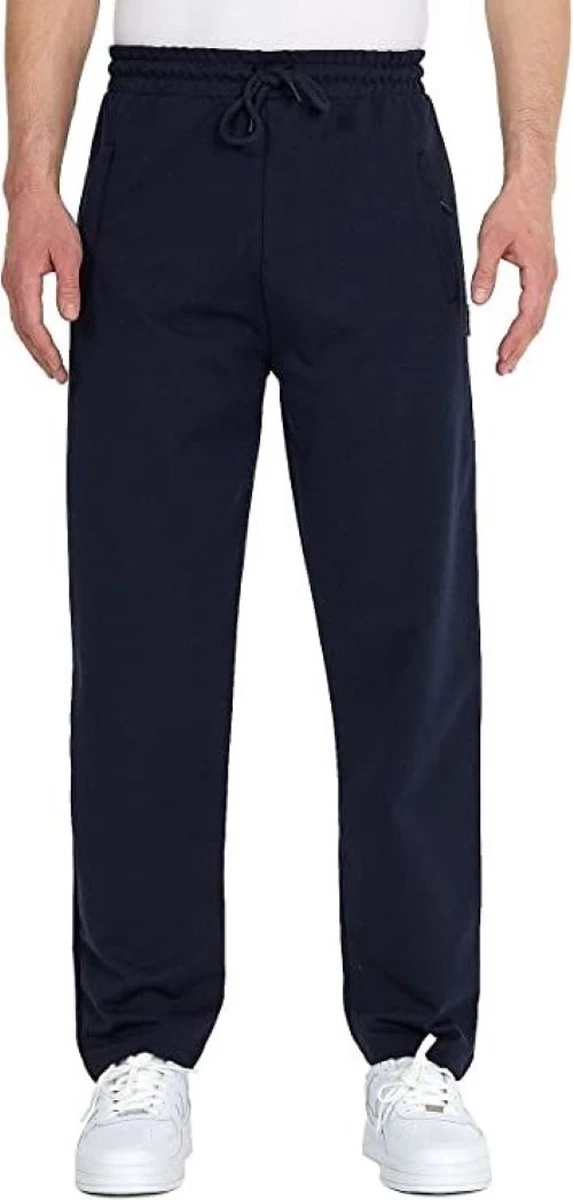 Comeor Joggingbroek Heren Met Rits - Blauw - L - Trainingsbroek Heren Met Rits - Lange Sportbroek 8 Comeor Joggingbroek Heren Met Rits - Blauw - L - Trainingsbroek Heren Met Rits - Lange Sportbroek - Afbeelding 6