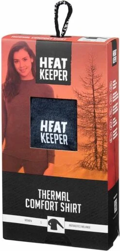 Heatkeeper Thermoset Dames Comfort - Thermoshirt + Thermo Legging - Antraciet Melange -Merkloos Winkel 574x1200 1