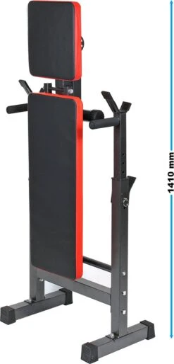 Inklapbare Halterbank Tot 230kg; Vlakke Trainingsbank, Hellingbank, Fitness Bank - Multistrobe -Merkloos Winkel 577x1200 1