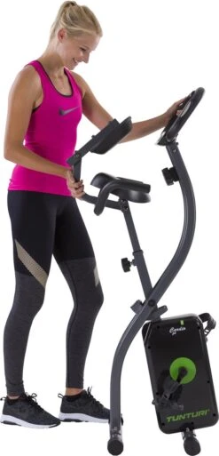 Tunturi Cardio Fit B25 X Bike - Hometrainer Met Rugleuning - Fitnessfiets Opvouwbaar - 8 Weerstandsniveaus - Tablethouder -Merkloos Winkel 578x1200 13
