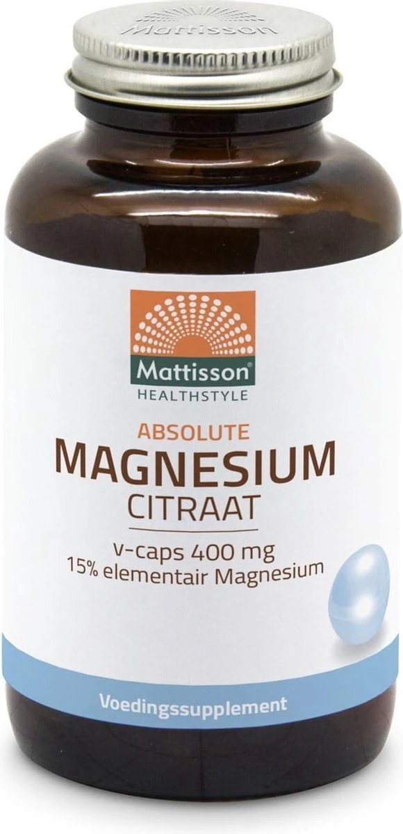 Mattisson - Magnesium Citraat 400mg - 180 Capsules 4 Mattisson - Magnesium Citraat 400mg - 180 Capsules - Afbeelding 2